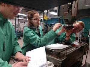 Students in the lab