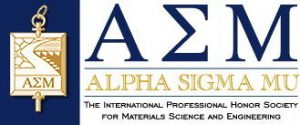 The logo of Alpha Sigma Mu.