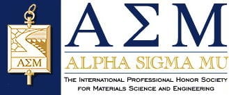 The logo of Alpha Sigma Mu.