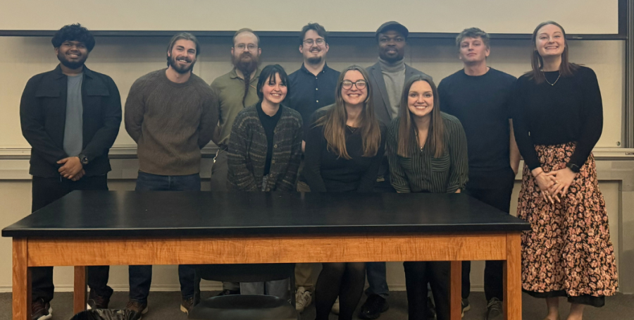 Both NMU and MTU students gather for a group photo