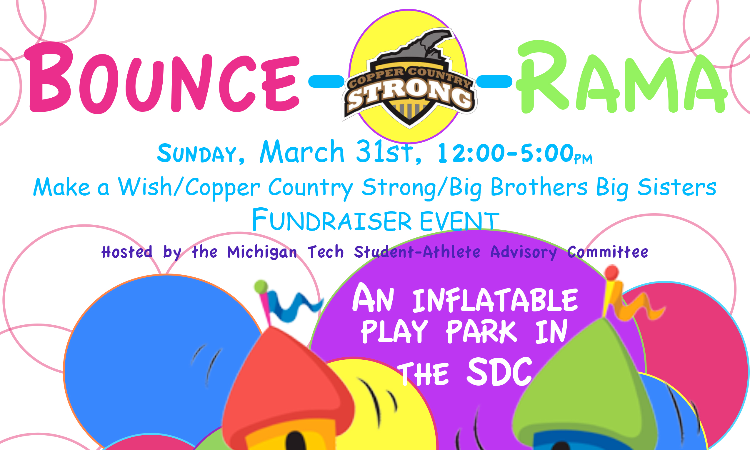 Bounce O Rama This Sunday, March 31 at the SDC! | Michigan Tech ...