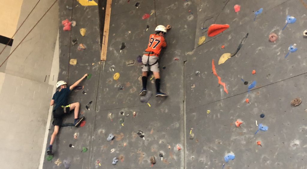 Summer Youth Rock Climbing Lessons at the SDC Michigan Tech