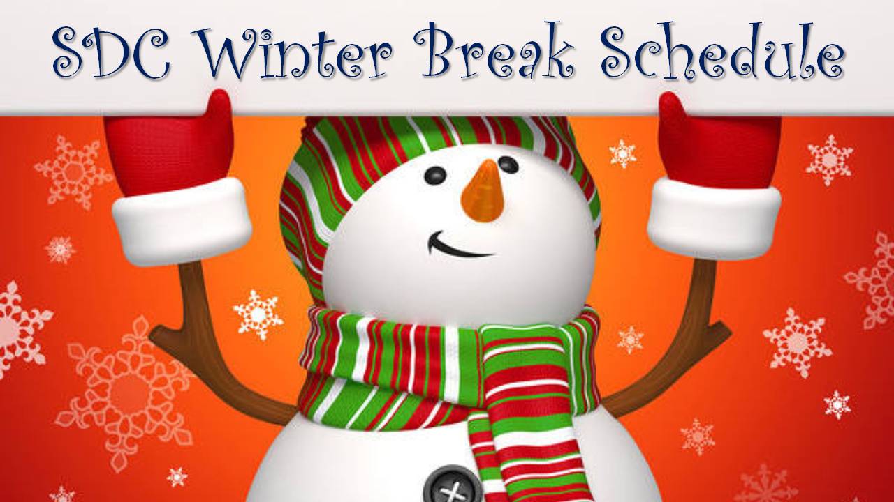 SDC Winter Break Schedule December 17 January 9 Michigan Tech