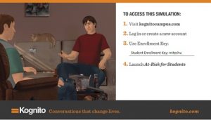 Kognito At risk for students log in graphic ab