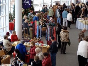 Lobby of the Rozsa during Home for the Holidays.