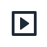 Play button icon in the toolbar to insert or edit media.